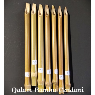 1 Set Qalam kaligrafi bambu cendani 7 batang