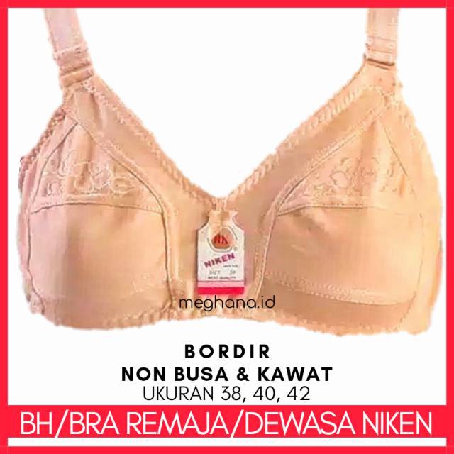 NIKEN Bra Fashion Wanita Bra Wanita Murah BH Tanpa Busa  Tanpa Kawat Bordir Bra //alexa