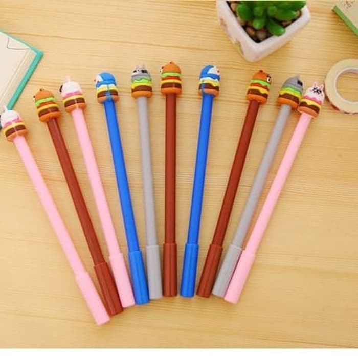 

PN25 Pena Hamburger Pen Pulpen Bolpoin Ballpoint Karakter Lucu Unik