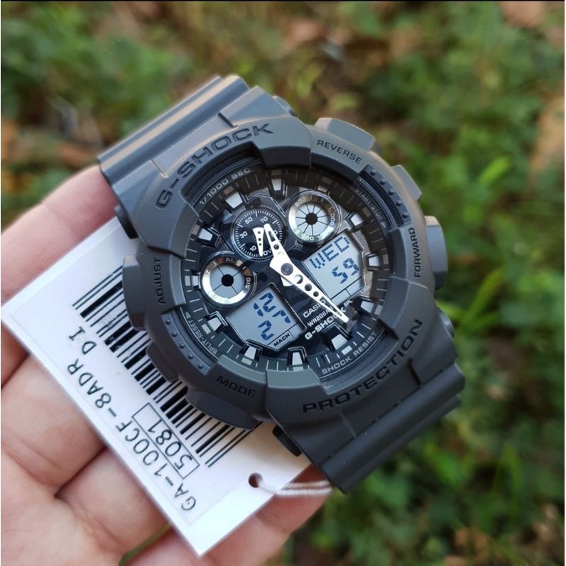 JAM TANGAN G SHOCK GA-100CF-8ADR | GSHOCK GA100 ORIGINAL