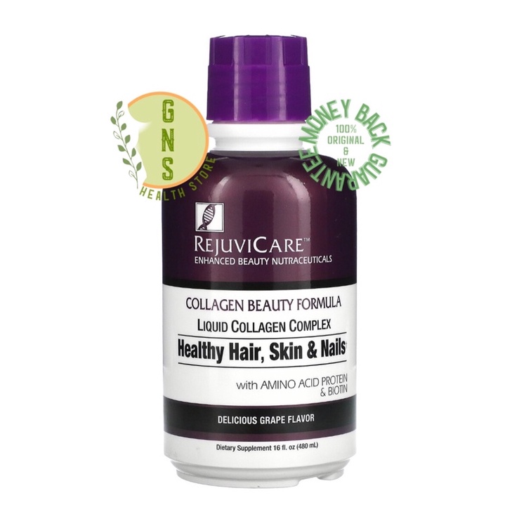 REJUVICARE Collagen Beauty Formula Liquid Collagen Complex Grape 480ml