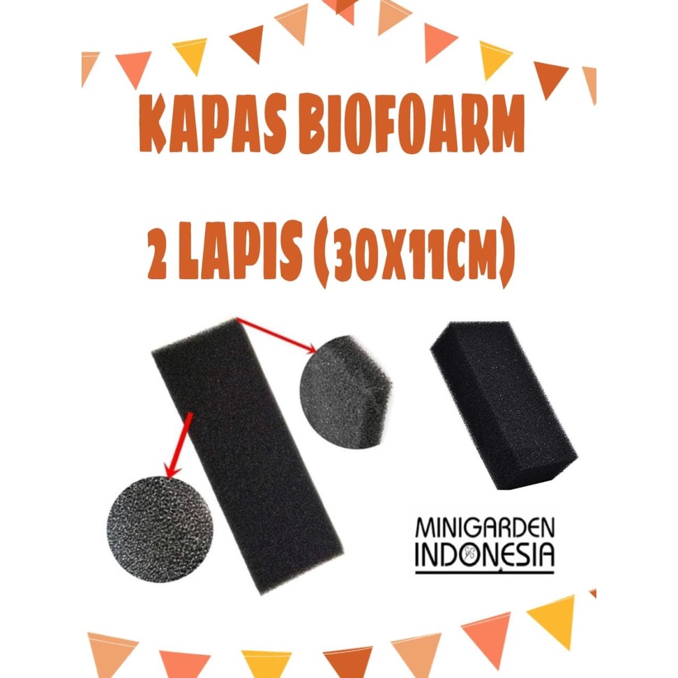 MEDIA FILTER BIOFOARM KAPAS BIO FOARM 2 LAPIS SAKKAI PRO 30X11 CM