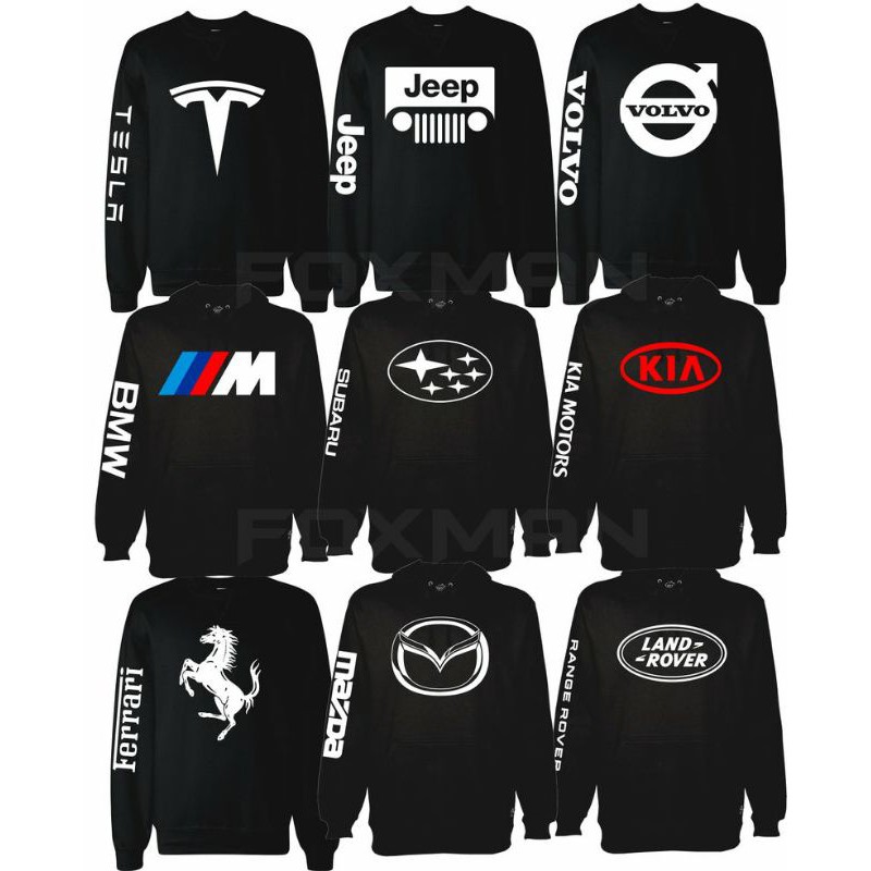 S - XXXXXL(6XL) Sweater CAR LOGO Crewneck Logo Mobil Sweatshirt Ikatan Mobil Motor BIGSIZE OVERSIZE