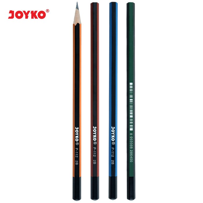 

TULIS-ALAT- PENCIL PENSIL JOYKO P-112 2B 1 BOX 12 PCS -ALAT-TULIS.