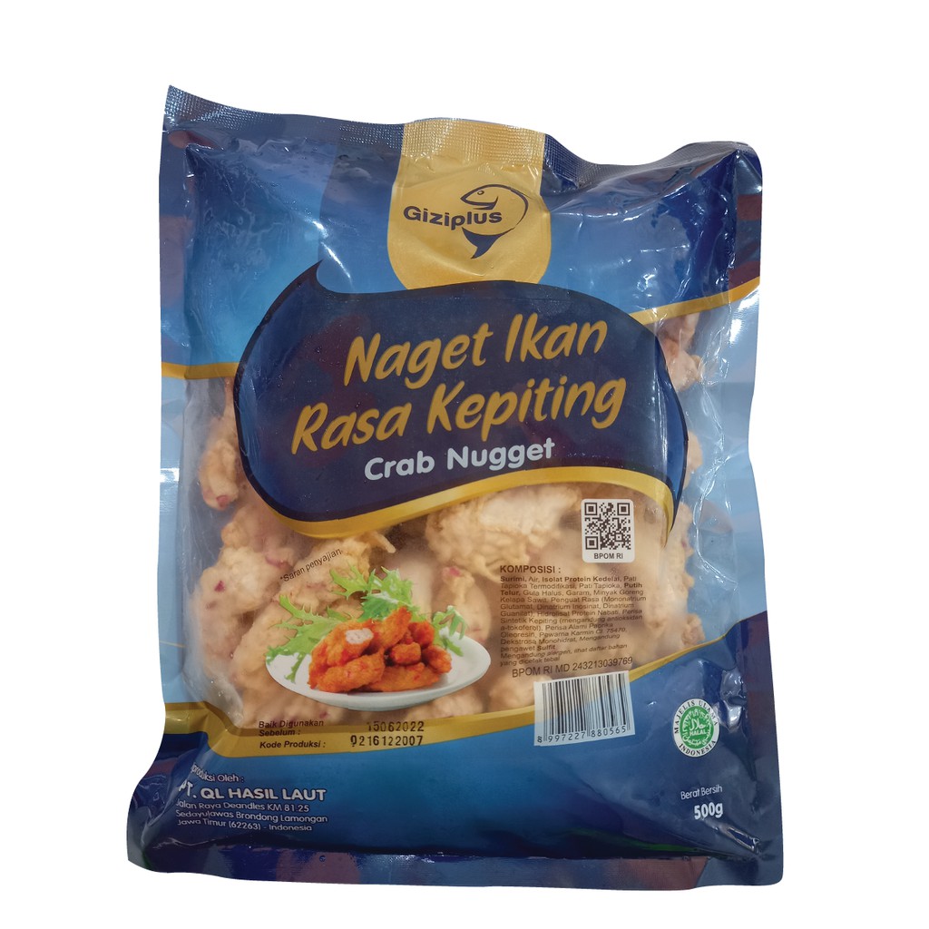 

GIZIPLUS NUGGET IKAN RASA KEPITING 500GR