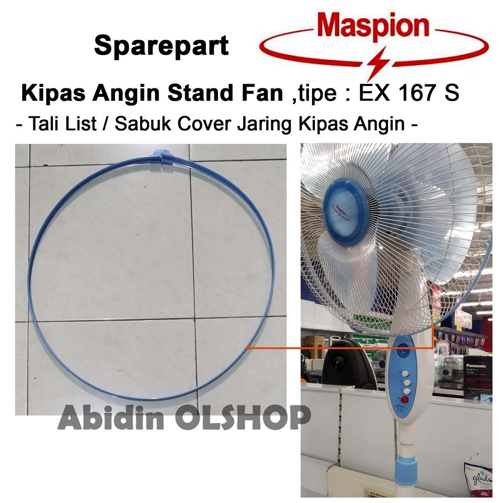 Spare part kipas angin MASPION tipe EX-167 S - Tali List Cover Kipas Angin 16 Inch