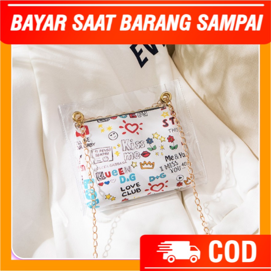 SN500 Tas Selempang Kecil Perempuan Tas Wanita Sling Bag Korean Fashion Import Murah Grosir