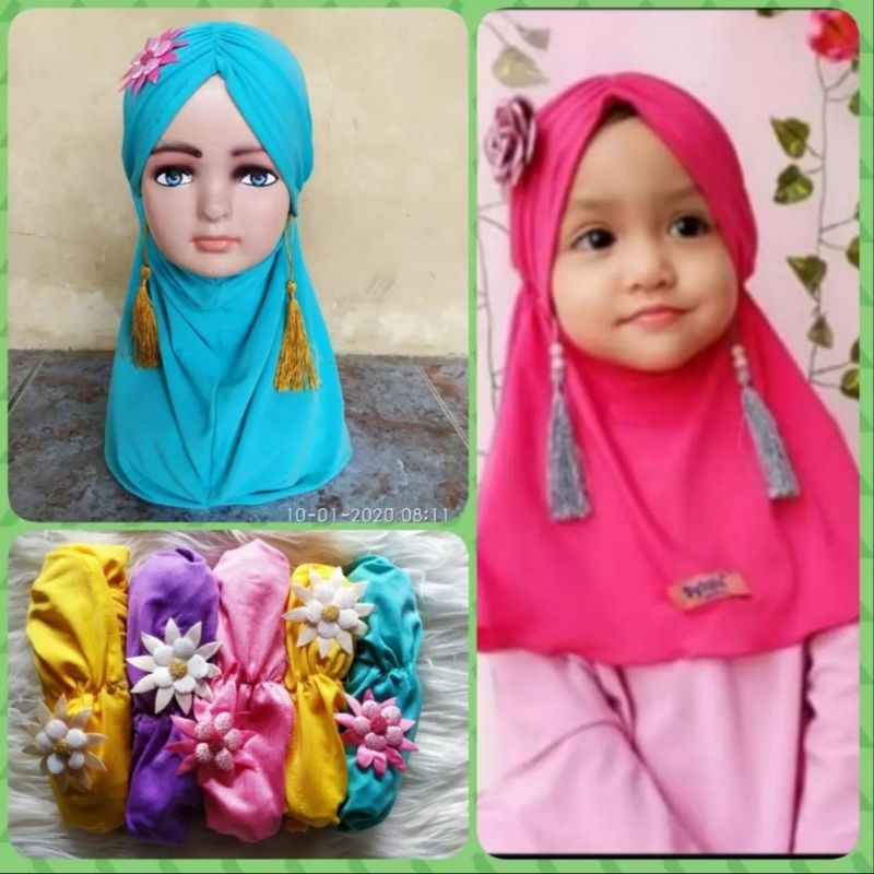 Hijab Bayi Lucu 0-2 tahun Adem tidak gerah-6
