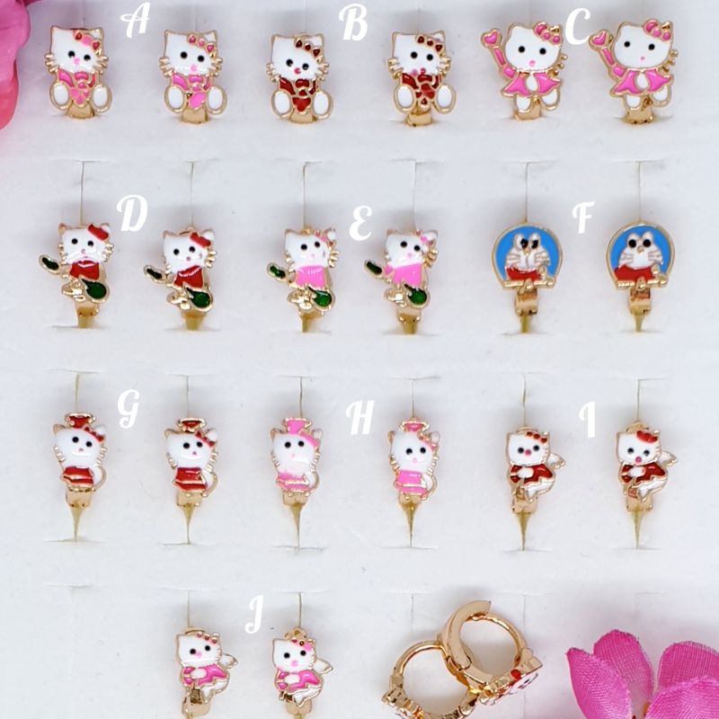 anting anak bulat lapis mas karakter♡GOTEN-11♡