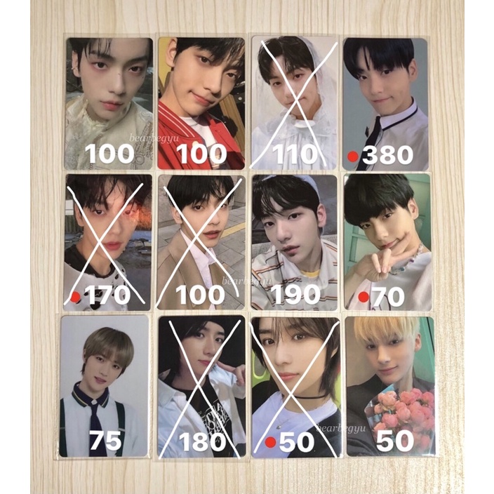 [READ DESC] OFFICIAL TXT PHOTOCARD SOOBIN WORLD YOU BOY FANLIVE SHOPEE NAVER LD SW HOUR 3 BEOMGYU HU
