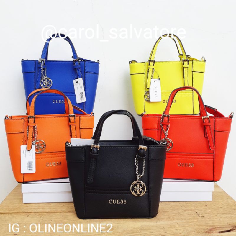 [oline_online] PromoGS Tas gu 3ss delaney gb mini size saffiano effect biru,orange,merah,hitam,pink viral favorit artis