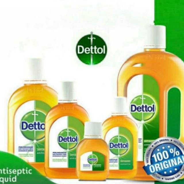 Dettol antiseptik cair 95ml pembunuh kuman virus