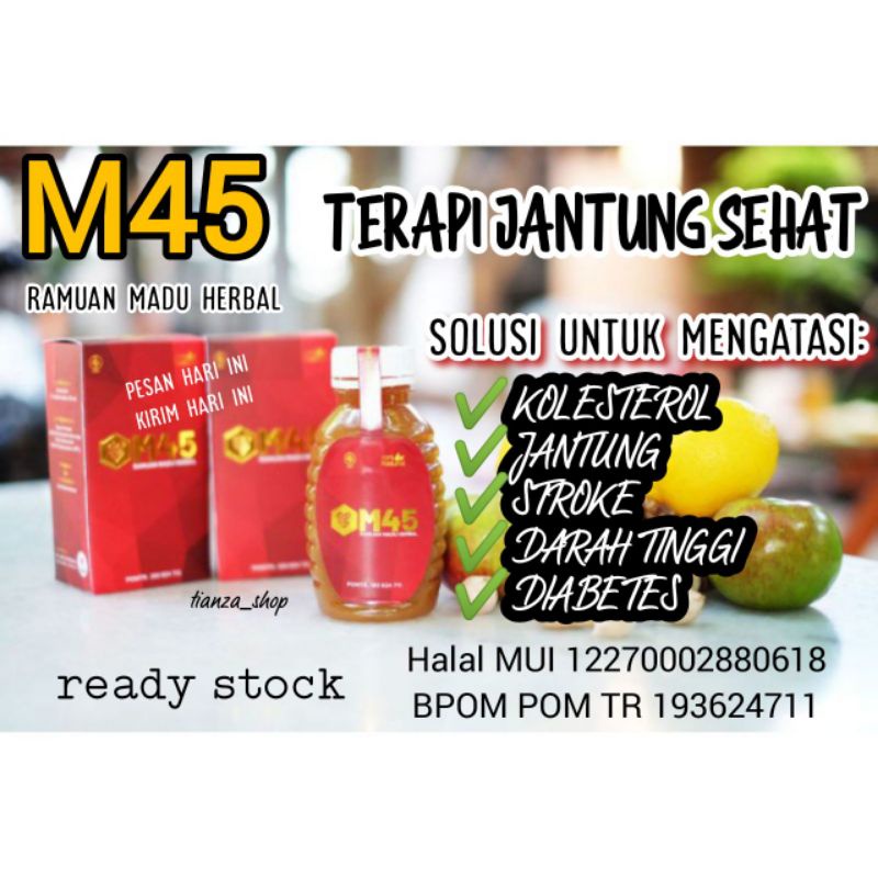 

MADU M45 HERBAL AMPUH UNTUK KOLESTEROL, DARAH TINGGI, JANTUNG, STROKE