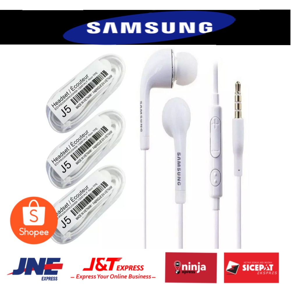 MEXX_ACC HANDSFREE EARPHONE SAMSUNG J5 ORI VIETNAM KARET EXTRA BASS