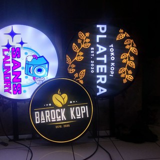 Neon box bulat 60cm | Shopee Indonesia