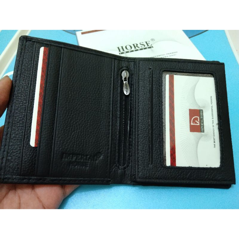 dompet kulit asli model berdiri