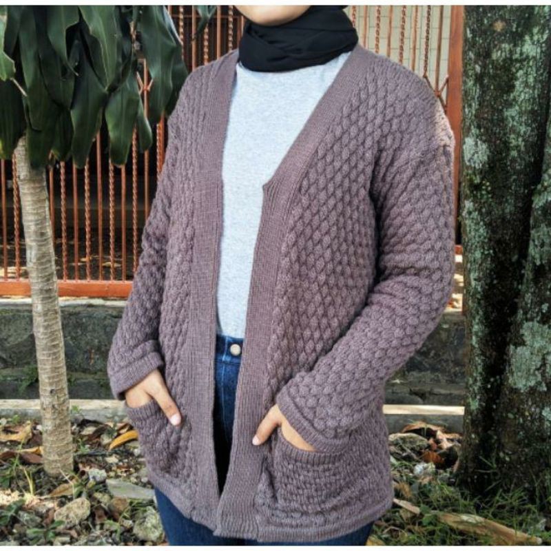 Cantique Cardigan Rajut  Popcron Premium