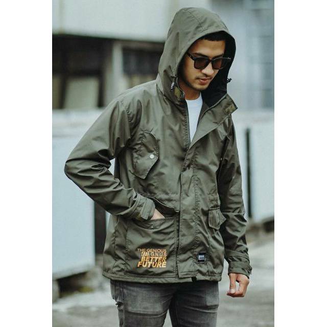 Jual Jaket Semi Parka Green Army Jaket Pria Jaket Parka Terlaris Shopee Indonesia