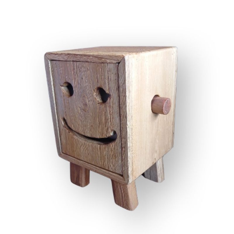 Kotak Tempat Tisu Tissue Smile Kayu