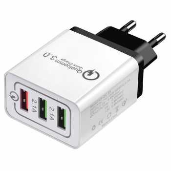 Quick Charger USB 3 Port Qualcomm QC 3.0 EU Plug - AR-QC-03