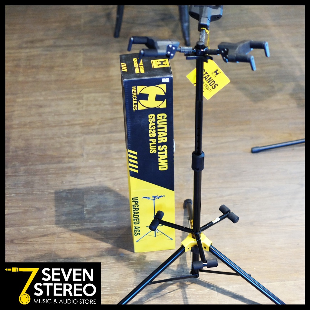 Hercules Stand GS432B Triple Guitar Stand Untuk Gitar / Bass