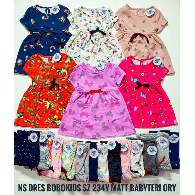 NAYLA DRESS BOBOKIDS / BAJU ANAK PEREMPUAN / DRES NAYLA / DRESS ANAK / DRES ANAK PEREMPUAN