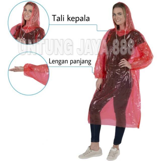 Jas Hujan Plastik Murah / Mantel Plastik/ Jas hujan kresek