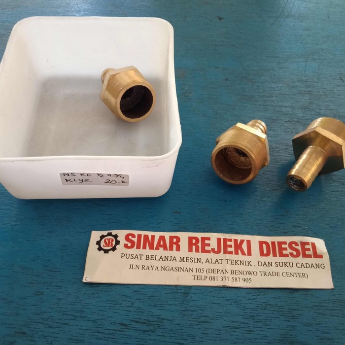 Napel Selang Nepel Selang 1/2 x 3/4 Drat Luar 3/4" Selang 1/2" Sachio