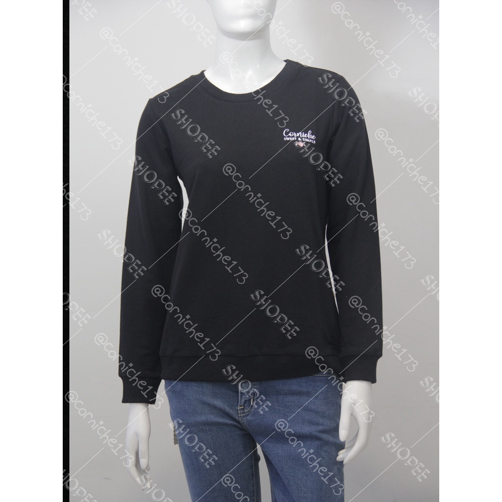 Corniche Fabian Sweatshirt Hitam - TM231544