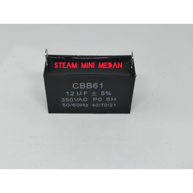 Kapasitor Genset 12UF 350VAc Small Body Capasitor