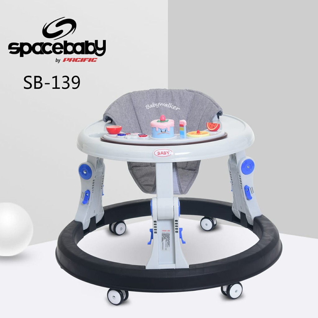 Baby Walker Spacebaby SB-139 Ic Music Lampu Mainan