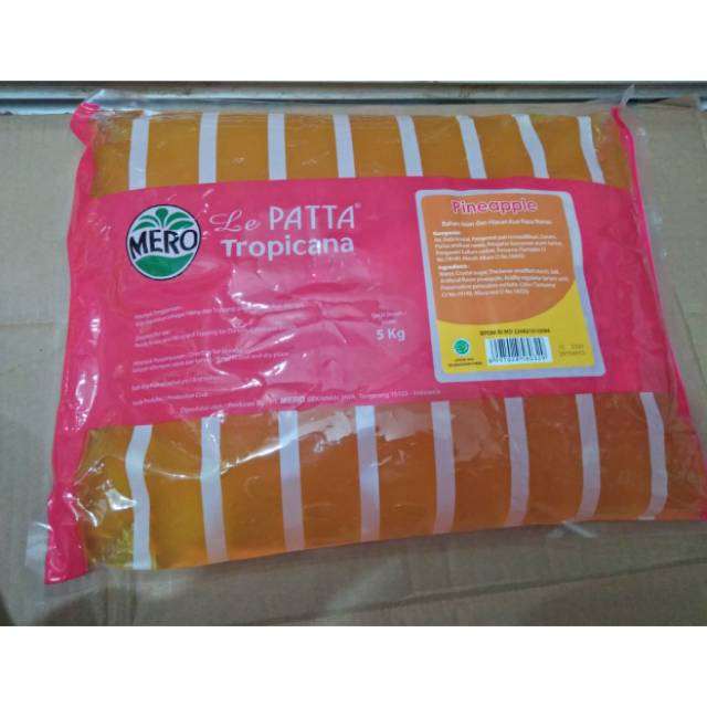 

Selai Lepatta Tropicana varian Pineapple ( nanas ) kemasan repack 1 kg.