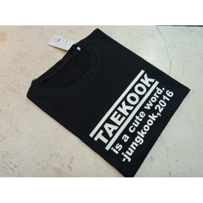 BTS KIM taehyung Jeon Jungkook " Taekok " / Baju Kaos BTS