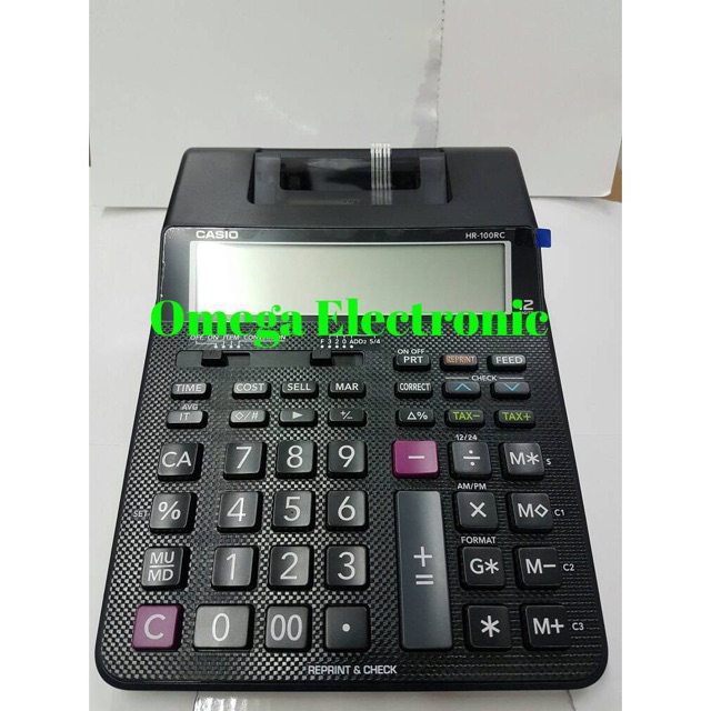 

Casio Printing Calculator HR-100RC - Kalkulator Kasir Printer Struk HR 100 RC