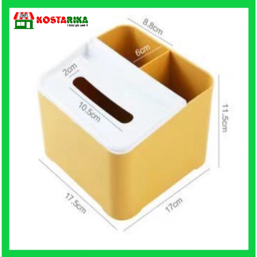 KOSTARIKA Kotak Tissue Box / Kotak Penyimpanan Tissue Box Kotak Tisu Organiser Box Tissue Serbaguna