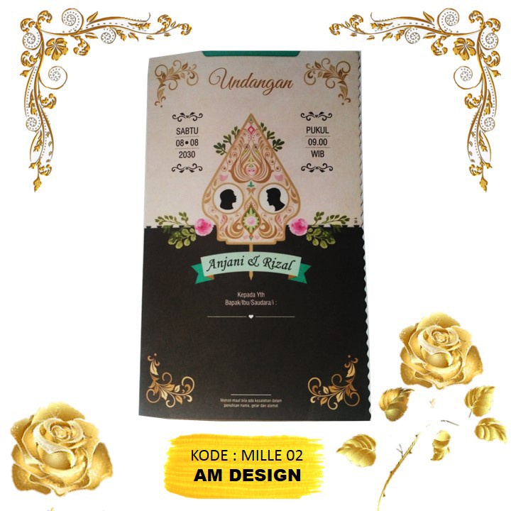 

Cetak Undangan Pernikahan Desain Mille 04 New