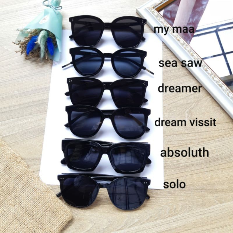 Sungglas Korea Gentle Monster Kacamata Hitam Korea myma, see saw, dreamer, dreamvisit, absoluth,solo
