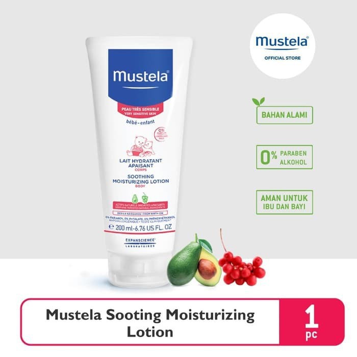 MUSTELA MOISTURIZING LOTION 200ML MML2A / LOTION BIANG KERINGAT BAYI