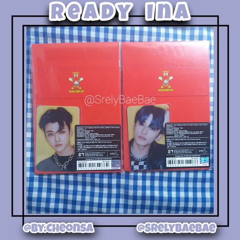 READY INA POP UP CARD JAEMIN MD HOT SAUCE NCT DREAM SEALED
