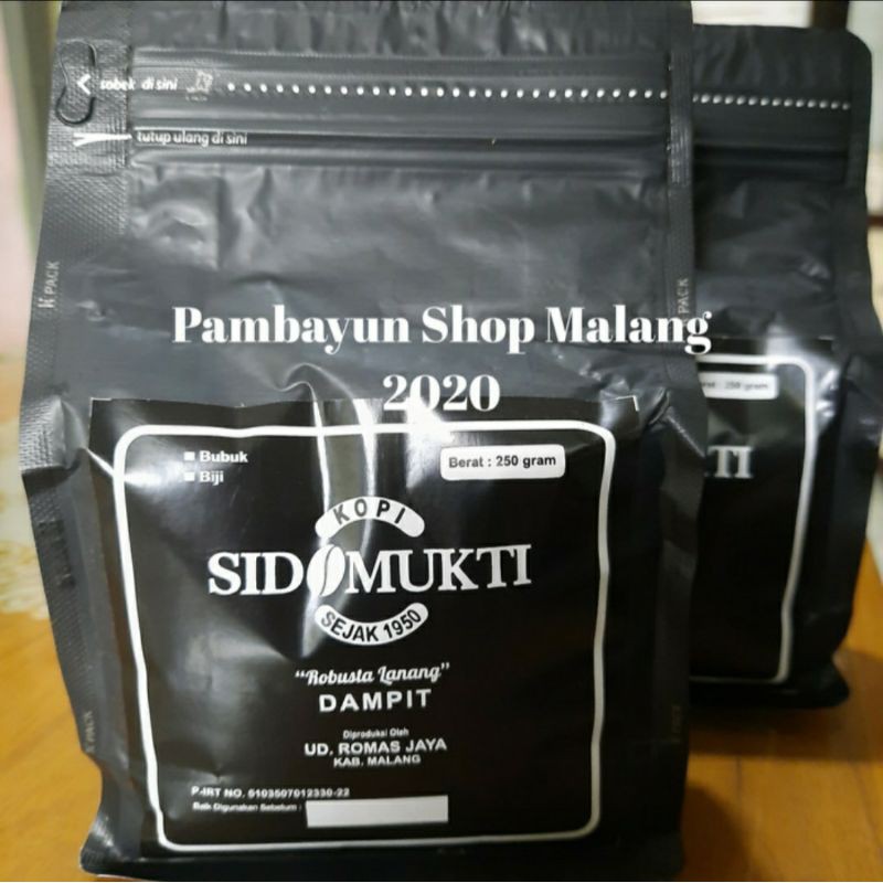 

Kopi Sidomukti Lanang (250gr)