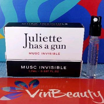 Vial Parfum OriginaL Juliette has a gun Musc Invisible EDP 1.7 ml