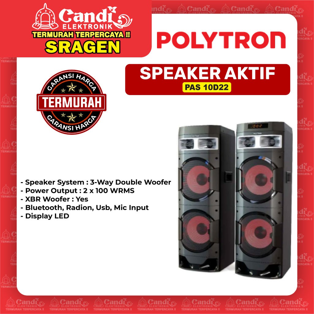 POLYTRON Speaker Aktif - PAS 10D22