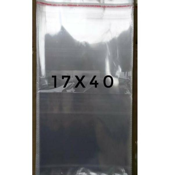 

PLASTIK OPP TEBAL DOUBLE SEAL (SEAL/LEM) 17X40 | 40 MICRON (ART. F563)
