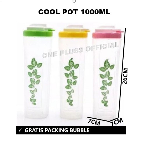 Botol minum / Cool Pot / Botol Jus/ Botol Minum Kulkas 1000ml BPA Free