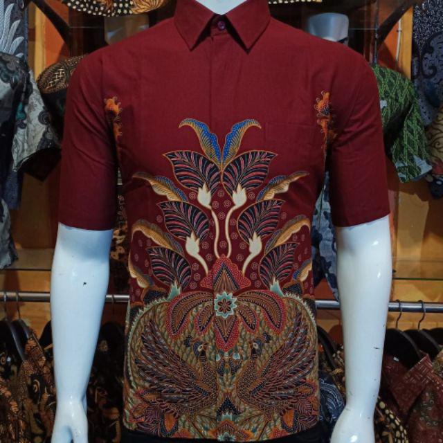 Ahn Blouse Batik Wanita Kombinasi / Batik Wanita Kantor / Seragam Batik Wanita Kantor / M L Xl Xxl