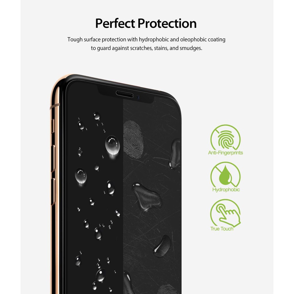 Ringke Dual Easy Full Coverage Screen Protector Iphone XS Max (2 pack)