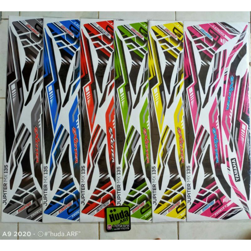 Striping new jupiter mx 135 sticker new jupiter mx 135Lis motor variasi new jupiter mx 135 NJMX 135