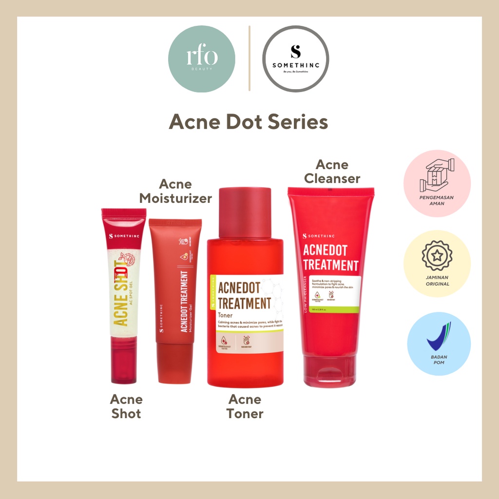 Somethinc - Acne Dot Series ( Acne Spot, Low pH Cleanser, Moisturizer, Toner )