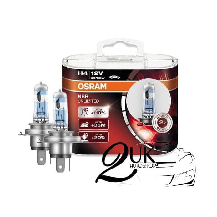Lampu Bohlam Mobil Osram Nbr / Nbu / Night Breaker / Nightbreaker H4