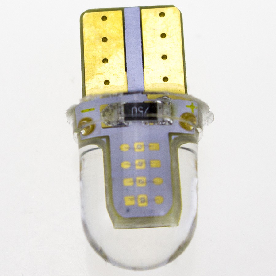 1 pc Lampu LED T10 194 168 W5W COB 8 SMD untuk Sein Mobil